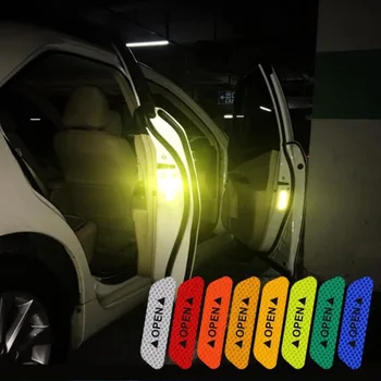 Светлоотразителен стикер за кола Безопасност Отворен предупредителен рефлектор Decal за VW Golf Бора Джета ПОЛО МК4 МК6 Бора Пасат Б5 Б6 Превъзходен Тигуан