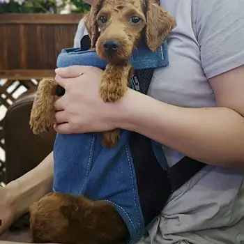 Pet Dog Carrier Backpack Mesh Продукти за пътуване на открито Дишаща рамо дръжка чанти за малки кучета котки Чихуахуа