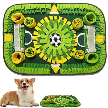 Durable Dog Snuffle Mat Puppy Sniffing Puzzle Toys Interactive Nonslip Pet Feeding Mat Portable Squeaky Slow Feeder