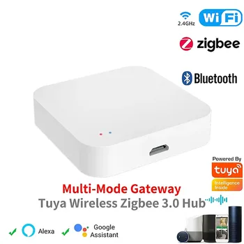 Tuya Multi-Mode Wireless Gateway ZigBee Bluetooth Smart Gateway Smart Life APP Remote Control Works With Alexa Google Home