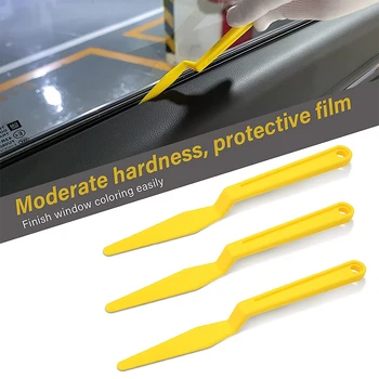 FOSHIO Оттенък на прозореца Уплътнение на опашката Гумена врата Стъклен ъгъл Gap Wrap стикер Микро скрепер Автомобилно фолио Защитен филм Инсталиране на инструмент