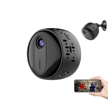 2MP 150 ъгъл бавачка Cam HD1080P Smart Wifi нощно виждане малък безжичен V380pro ап батерия камера