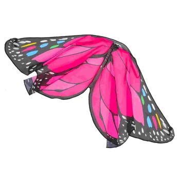 Butterfly Cape костюми за Хелоуин Cosplay консумативи маскарад Siouxxie крила Kid шифон пеперуди парти