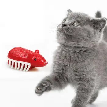 Играчка за забавление на котките Led Mouse Design Cat Toy Bite-resistant Stress Relieving Teeth Grinding Fun Cat Toy Mouse Shape