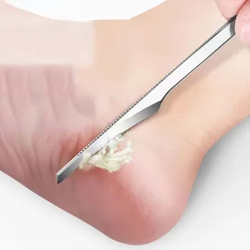 Подметки на краката пилинг неръждаема стомана педикюр нож професионален мъртва кожа мазоли остъргване нож за домакински подметки инструмент