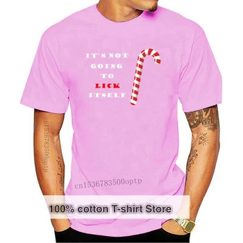 New Its Not Going To Lick Itself T-Shirt Унисекс памук за възрастни Коледа бонбони тръстика