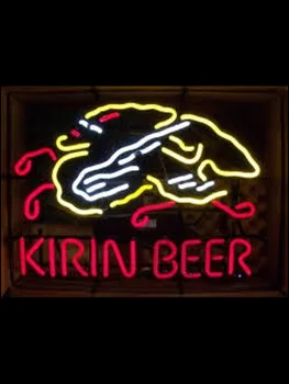 Декоративна светлина Kirin Beer Dragon Neon Light Ресторант Аксесоар Хотел Бира светлина Enseigne Lumineuse Ръчно изработена истинска стъклена тръба