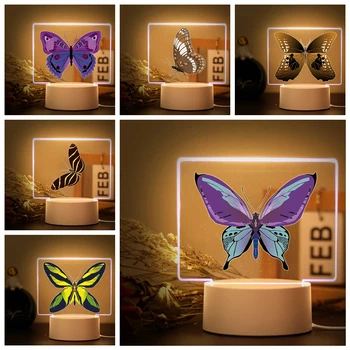 1 бр гореща пеперуда модел Led нощна светлина за декорация на домашна стая нощна светлина за спалня нощни светлини аватар манджа roomift