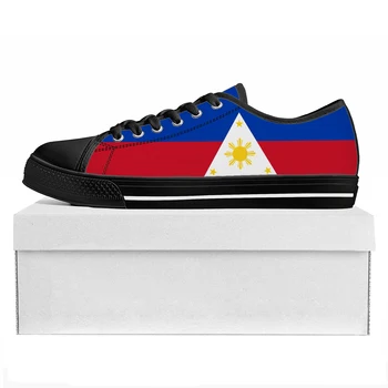 Philippines Flag Low Top High Quality Sneakers Mens Womens Teenager Canvas Sneaker Prode Fashion Casual Couple Shoes Custom Shoe