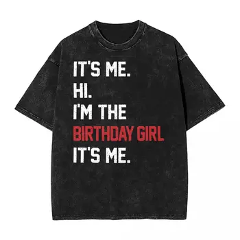 Изпрана тениска Рожден ден момиче версия Концерт 2023 подарък хип-хоп реколта тениска Harajuku Тейлър Това съм аз Улично облекло Тийс Мъже Жени
