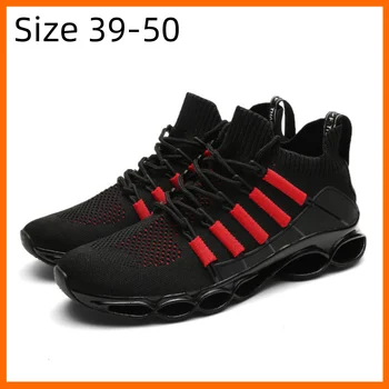 Xiaomi Men Нови дишащи маратонки Удобни ежедневни спортни обувки Мода Мъжки обувки за ходене Голям размер 39-50