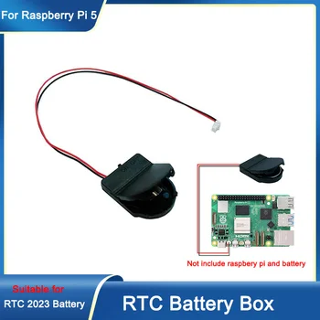 Raspberry Pi 5 RTC Battery Box RTC Clock Battery Kit Real Time Clock Holder (Не включва CR2032 батерия) за Raspberry Pi 5 Pi5