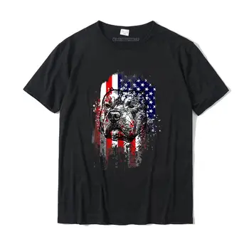 Pitbull патриотична тениска вталена свободно време тениски памук T риза за мъже подарък Harajuku Коледа тройници мъжки