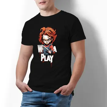 Мъже Дамска тениска Chucky Childs Play T-Shirts Harajuku Fear Of Samael Beach Tee Shirt Vintage Design 100% памук облекло подарък