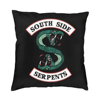 Riverdale South Side змия хвърлят калъфка за възглавница 45 * 45 см за диван възглавница покритие площад възглавница двустранен печат